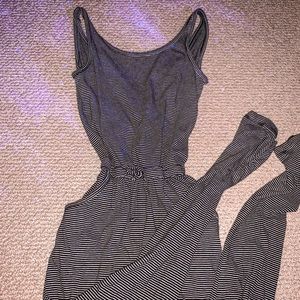 Black full body romper